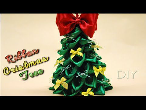 Новогодняя елка из лент видео
