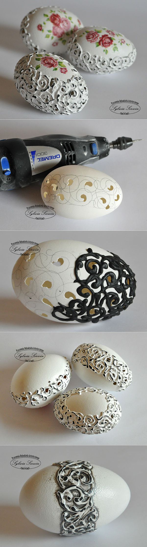 Декор пасхального яйца в стиле shabby-chic. МК с фото..